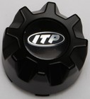 Itp Center Cap - Storm Series - Matte Black Atv utv C110itp 37-3847 0223-0125