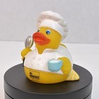 Chef Rubber Duck Weighted Bottom Keeps Upright Ad-line