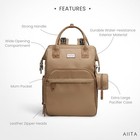 Diaper Bag Backpack Multifunction Changing Station Stylish Large Unisex Coffee