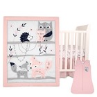 Lambs   Ivy Forever Friends 4-piece Nursery Crib Baby Bedding Set - Blue  Pink