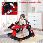 Homgx Baby Walker With Wheels  Convertible Baby Push Walker   Race Car Mode  Inf