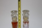 Vintage Pair Avon Glass Opalique Candelsticks Charisma Cologne Full