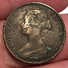 1861 Nova Scotia One Cent Bronze Coin - Large Bud - Vf  very Fine  Condition