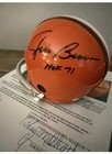 Autographed Mini Helmet Signed By Hof Legend Jim Brown With Coa From Jsa