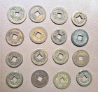 16 Chinese Asian Cash Coins Qing Dynasty  