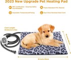 Pet Heating Pad Heated Cat Bed Indoor W  Auto Shut Off Timer   6 Temperature s