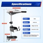 65lbs Thrust Electric Trolling Motor Saltwater Trolling Boat Motors For Kayak