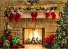 Christmas Tree Photography Backdrop Background Props Xmas Mural Home Decor