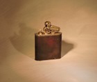 Rare Kw Vintage Ligher 1930 s Leather Wraped Germany Karl Wieden - Us Seller