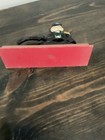 Vintage Painted Cast Iron Nut Cracker On Wooden Base