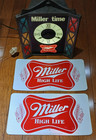 Vintage Miller High Life  miller Time  Light-up Wall Clock Bar Sign Works Decals