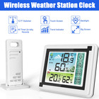 Digital Lcd Display Thermometer Wireless Indoor   Outdoor Weather Station 24hrs