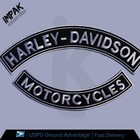 Harley Davidson Motorcycles Hd Rocker Embroidered Patch Set Iron-on Back Patch