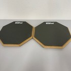 Evans Realfeel Drum Practice Pad Set 2 Unisex 6in Gray Excellent Octagon Rubber