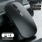 Rechargeable Silent Wireless Mouse   Dual Mode Bt5 0 2 4g   For Dell Hp Mac Pc