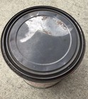 Super Cute Vintage Red Seal  marshmallow  Tin Can 7 5    X 6 5    Great Cond 