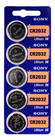 5-pack Sony Cr2032 Dl2032 Ecr2032 Cmos Cell Lithium 3v Watch Battery  Exp 2032 