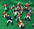 Lot Of 30 Vtg 1960 s Marx Warriors Of World Revolutionary War Toy Soldiers