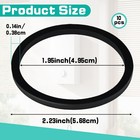 10 Pack 007-007rp Rubber Flange Gasket Seals  Heavy-duty Black
