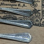 Vintage Sterling Silver 925 Plated Hilton Hotel Spoons Lot Of 6 Excellent 93g