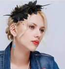 Fascinators Hat For Women Tea Party Headband Flower Pearl Feather Wedding New