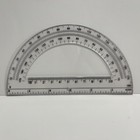 Plastic Protractor  Math Protractor  180 Degrees  6     Clear  For Student  School