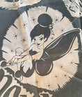 Disneyland Vintage Wdp Souvenir Scarf With Tinker Bell   Lands Mint Green