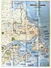     1993-10 October Atlantic Canada Making Canada National Geographic Map Ca - A1