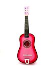 23    Mini Acoustic Guitar Wood Beginner Pink Toy Guitarra Kids Gift Instrument