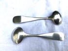 Coin Silver Salt Spoons 1860-1880s Pair Of These