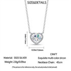 Pandach Heart Neckalce For Women  925 Sterling Silver Tree Of Life Pendant Gifts