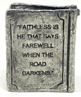 Rare Novelkeys J r r  Tolkien Pewter Book Charm W  Lord Of The Rings Quote  Lotr