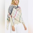 Oversized Plaid Spring Tartan Plaid Shawl Scarf