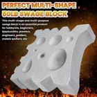 50lb Blacksmith Swage Block Anvil Forge Bowl Ladle Spoon Making Solid Cast Iron