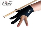 Premium New Cuetec Pool Cue Stick Glove- 3 Finger On Left Hand  Black  Blue 