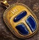 Handmade Egyptian Scarab Pendant From Ancient Egyptian Heritage Charm