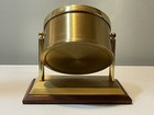 Brass Chelsea Desk Table Clock W  Etched Inscription For Parts repair  see Notes