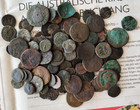 Lot Of 120 Uncleaned Ancient Roman   Byzantine Coins     367g  