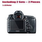 2 Pcs Screen Protector-canon Eos 5d Mark Iv Lcd Monitor-bubble Free Anti-amudge 