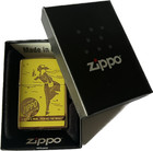 Zippo Windproof Brass Lighter With Yellow Windy   Logo   99511 New In Box