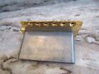 Fender Vintage Bridge In Gold For Mim Mexican Strat   Stratocaster Guitar 
