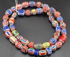 Vintage Venetian Chevron Beads 11mm