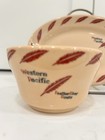 Vtg Western Pacific Railroad Feather River Route Shenango Fruit Cup Bread Plate