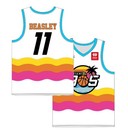 Custom Youth men Beasley  11 Stephenson  1 Big Basketball Jersey 305 White Print
