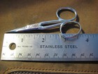 Vintage Small Embroidery Needlepoint Scissors Chromeplate Italy