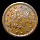1857 Braided Hair Large Cent Penny ---- Nice Details Rare Coin ----  970z