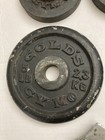Vtg Golds Gym   Billard Barbell  1    Plates Lot  5 Lb    2 5 Lb 