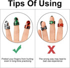 15-piece Metal Finger Thumb Pick Set For Guitar Banjo With Storage Case