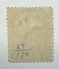 Canada  29i 1868 15c Purple Victoria Perf 12 Used    shield    Cancel   75 Ucv