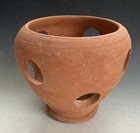 Small Italian Terracotta Orchid Pot Hand Made 8 Holes